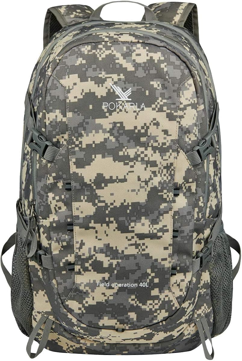 POKARLA 40L Hiking Backpack Lightweight Packable Water Resistant Travel Daypack