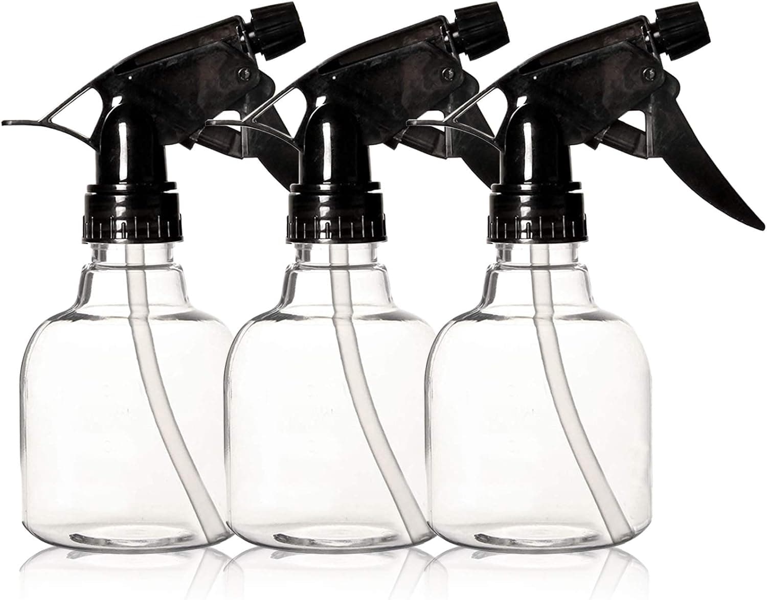3 Pack Empty Plastic Spray Bottles, Water Mist Spray Bottles for Hair, Cleaning Solutions,Gardening and Plant Care(8oz/250ml)