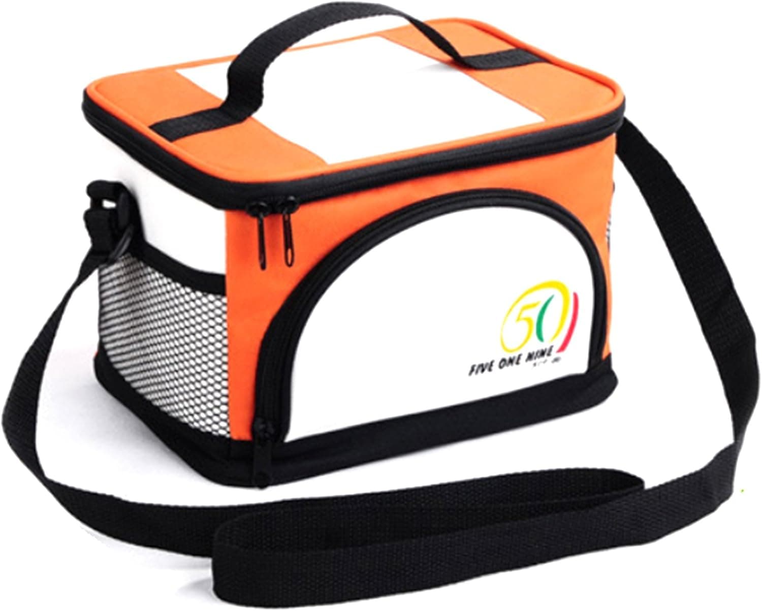 Elecrainbow Perfect Capacity Workday & Schoolday Lunch Bag/Outdoor BBQ Picnic Bag【Cooler Insulated, Orange】