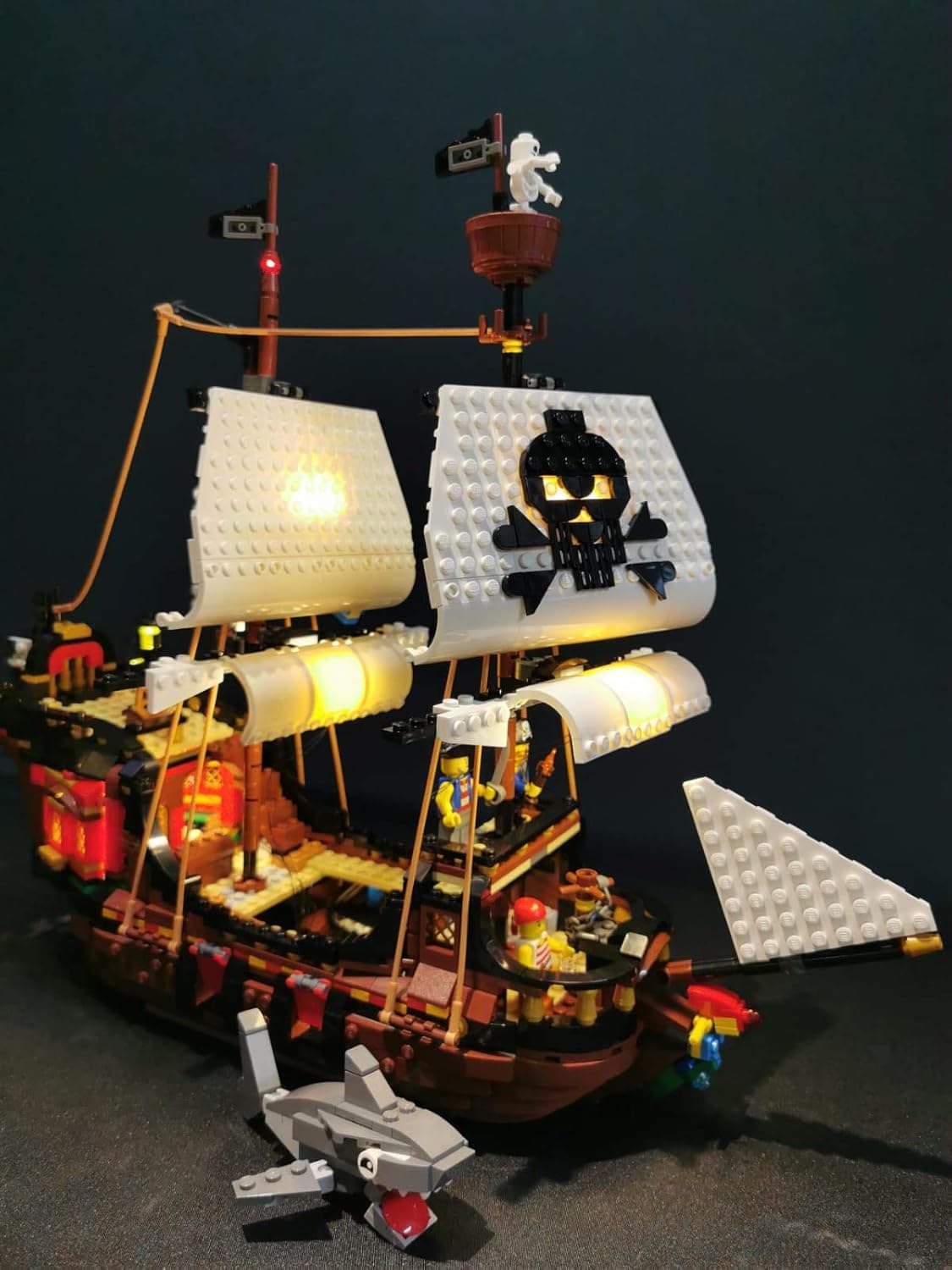 brickled LED Lighting Kit for Lego Pirate Ship 31109 Creator 3-in-1 (Lego Set not Included)