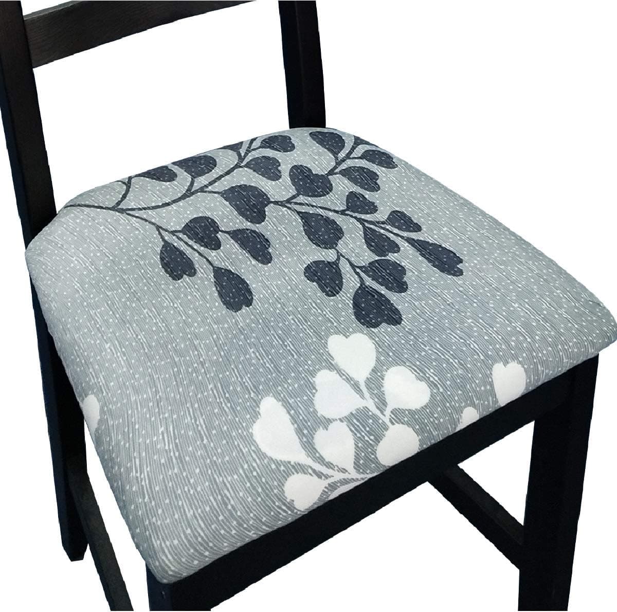 NORTHERN BROTHERS Seat Covers for Dining Room Chairs Printed Dining Room Chair Seat Covers Set of 6,Apricot Leaves
