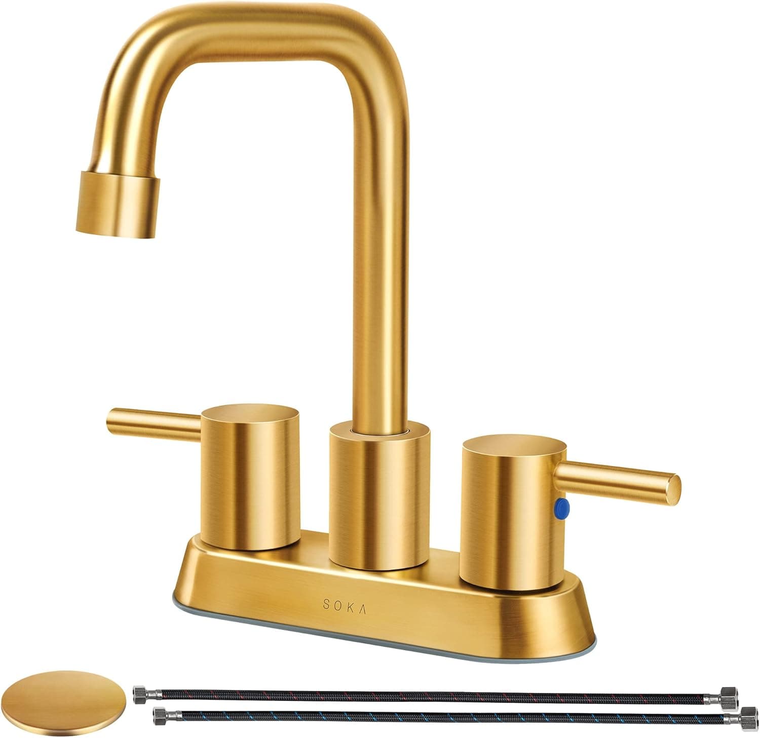 SOKA SK18003AR Bathroom Sink faucets, L - Lever, Gold + S + L