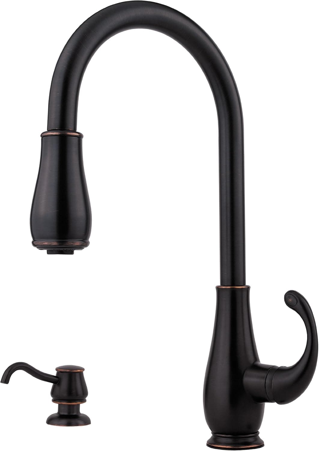 Pfister F-529-7DYY Treviso High-Arc Pull-Down Kitchen Faucet, Tuscan Bronze
