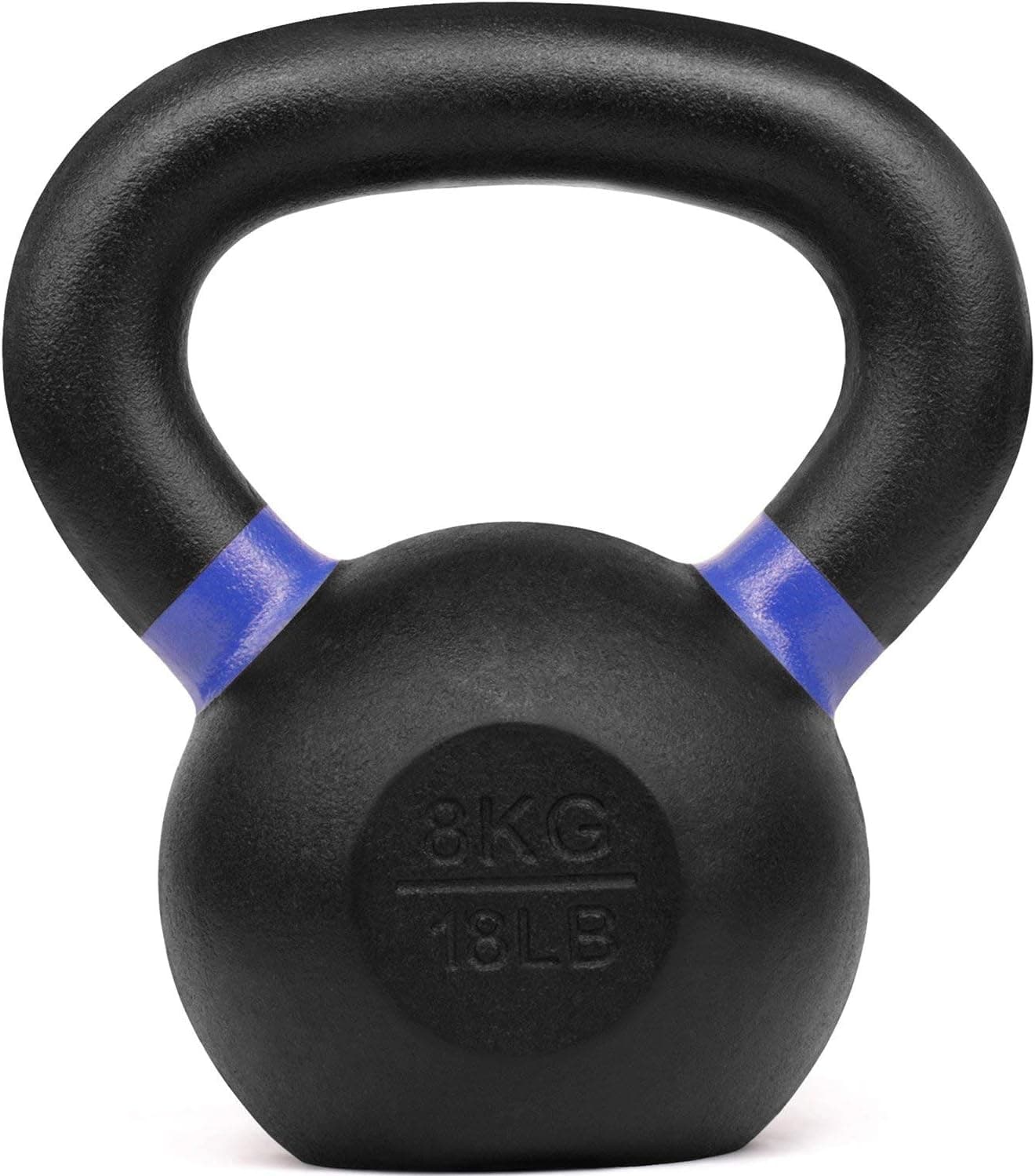 Yes4All Powder Coated Kettlebells – 4, 6, 8, 10, 12, 14, 16, 20, 24, 32, 40kg (S - Black 45 lbs)