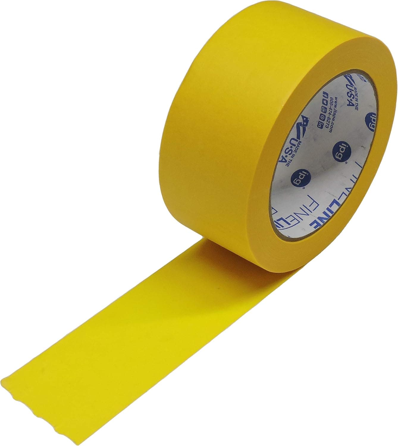 IPG FineLine 2" x 60yd Precision Mask Yellow Painters Masking Tape Razor Edge Pro Grade Cabinet Automotive Fine Edge Trim Tape