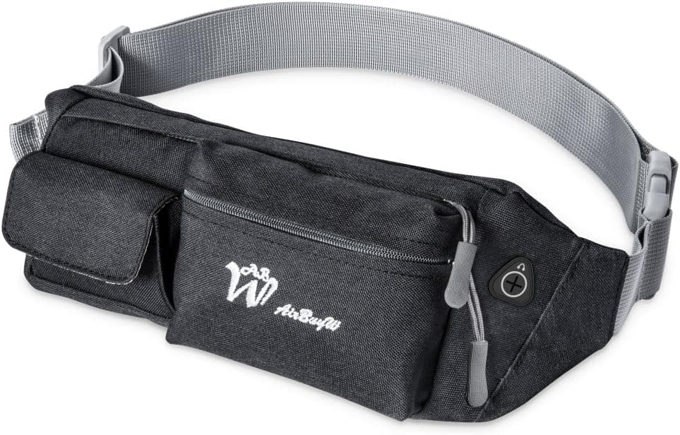 AirBuyW Fanny Pack, Waterproof Travel Running Hiking Gym Sport Biking Walking Festival Waist Bag Pack with Quick Release Buckle & Adjustable Waist Band.