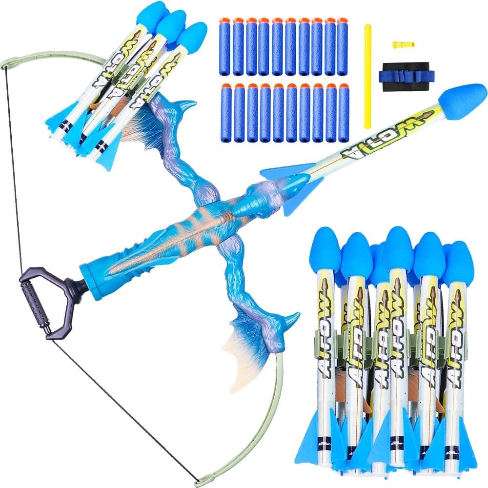 Kids Bow and Arrow, VATOS Dinosaur Bow and Arrow for Kids 8-12, Kids Outdoor Shooting Toy Game for 6 7 8 9 10 11 12+ Years Old Boys Girls