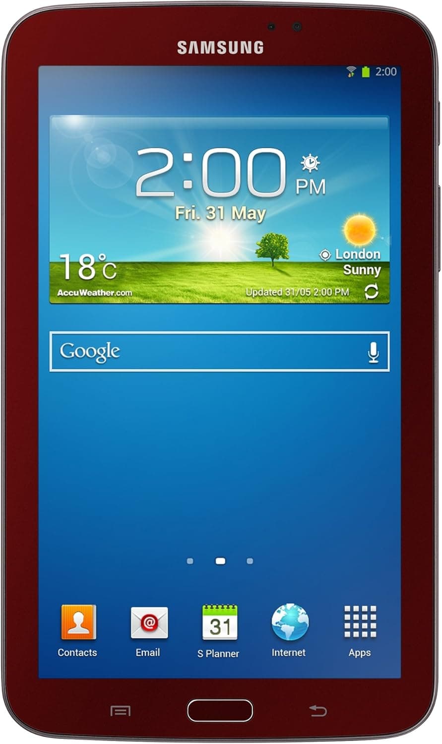 Samsung Galaxy Tab 3 Garnet Red Tablet Bundle (7-Inch, 8 GB) 2013 Model