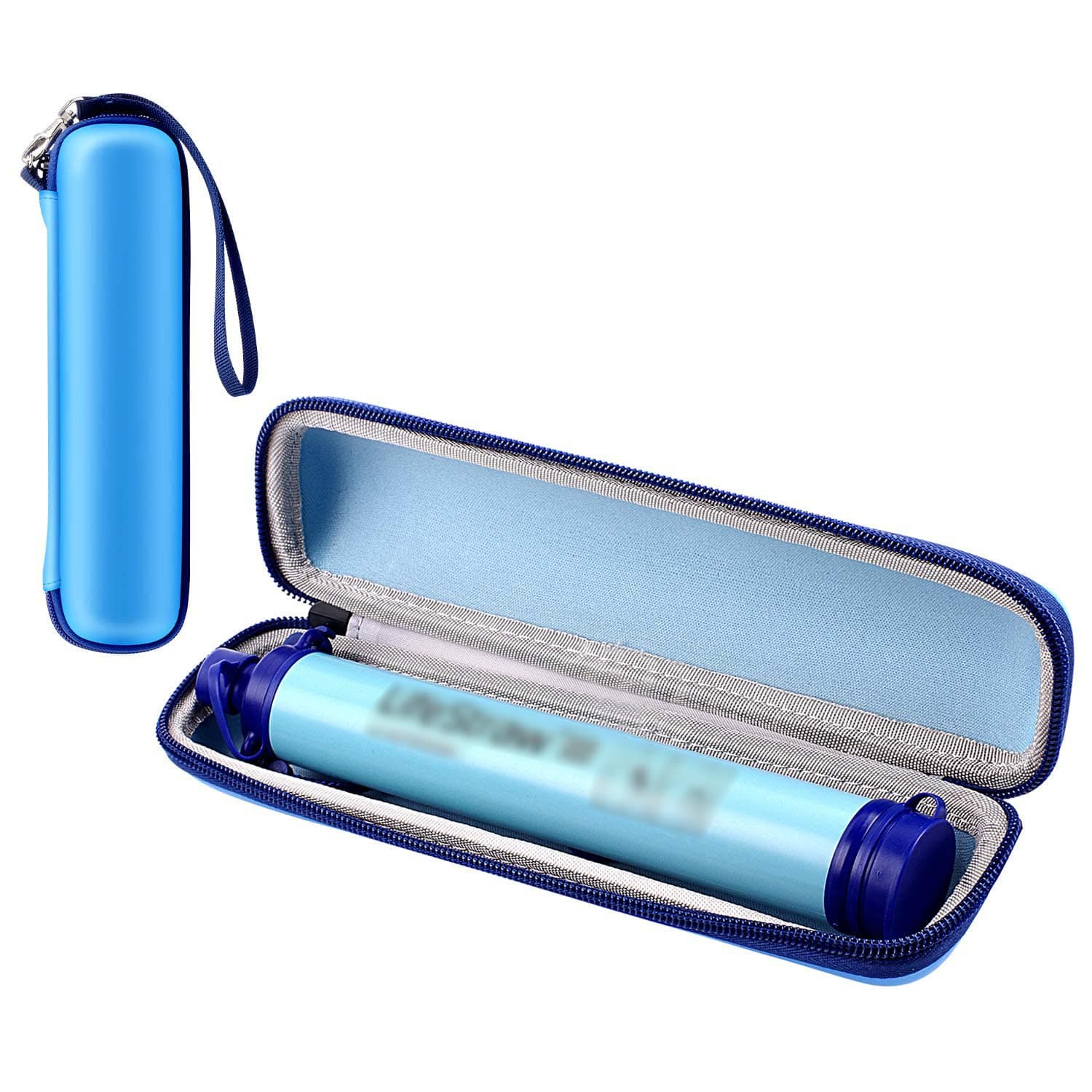 Carry Travel Case Cover for Lifestraw Steel Personal Water Fliter Sewage Purification, Hiking/Backpacking/Camping Equipment Protective Bag with Hand Strap & Carabiner- Box Only