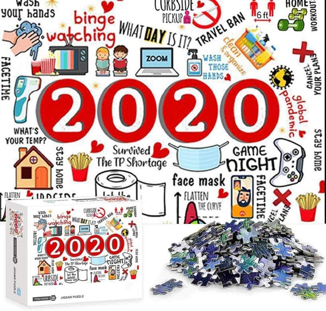Puzzles for Adults1000/500 Piece Jigsaw to 2020 Jigsaws Puzzle Adult and Children, Wooden Puzzles with Friend Or Family DIY for Kids