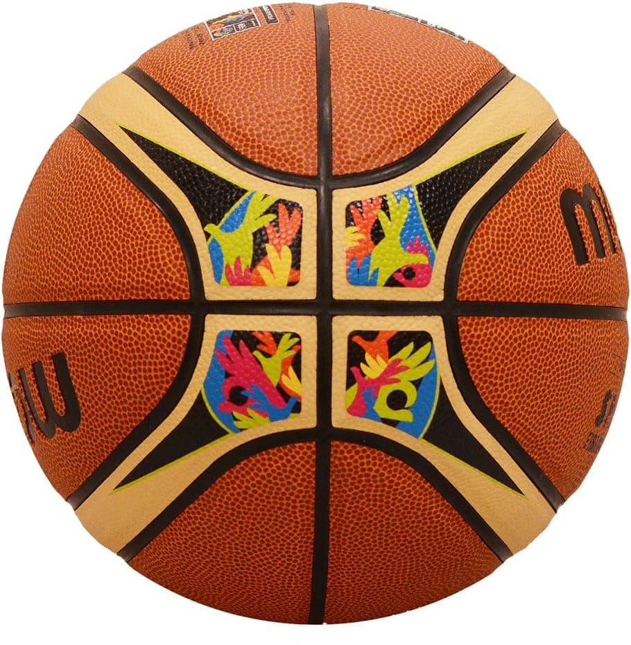 Molten FIBA World Cup Basketball Indoor/Outdoor Replica (Orange/Yellow/Neon