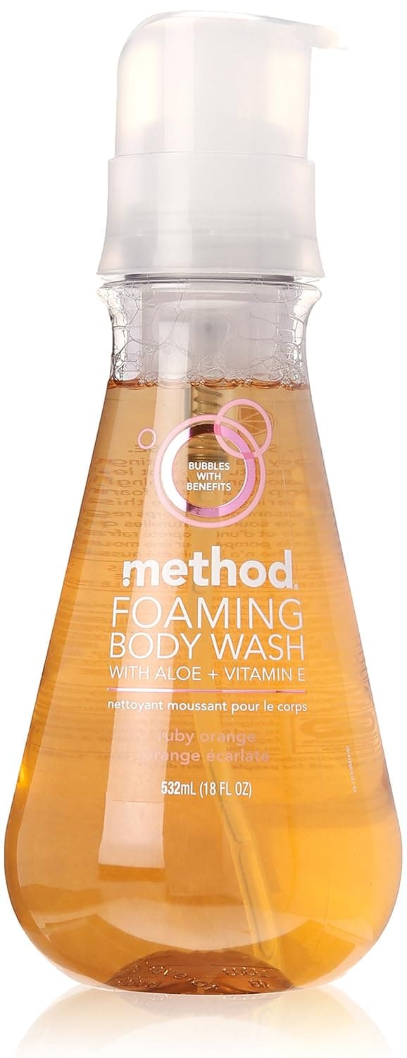 Method Foaming Body Wash, Ruby Orange, 6 Count