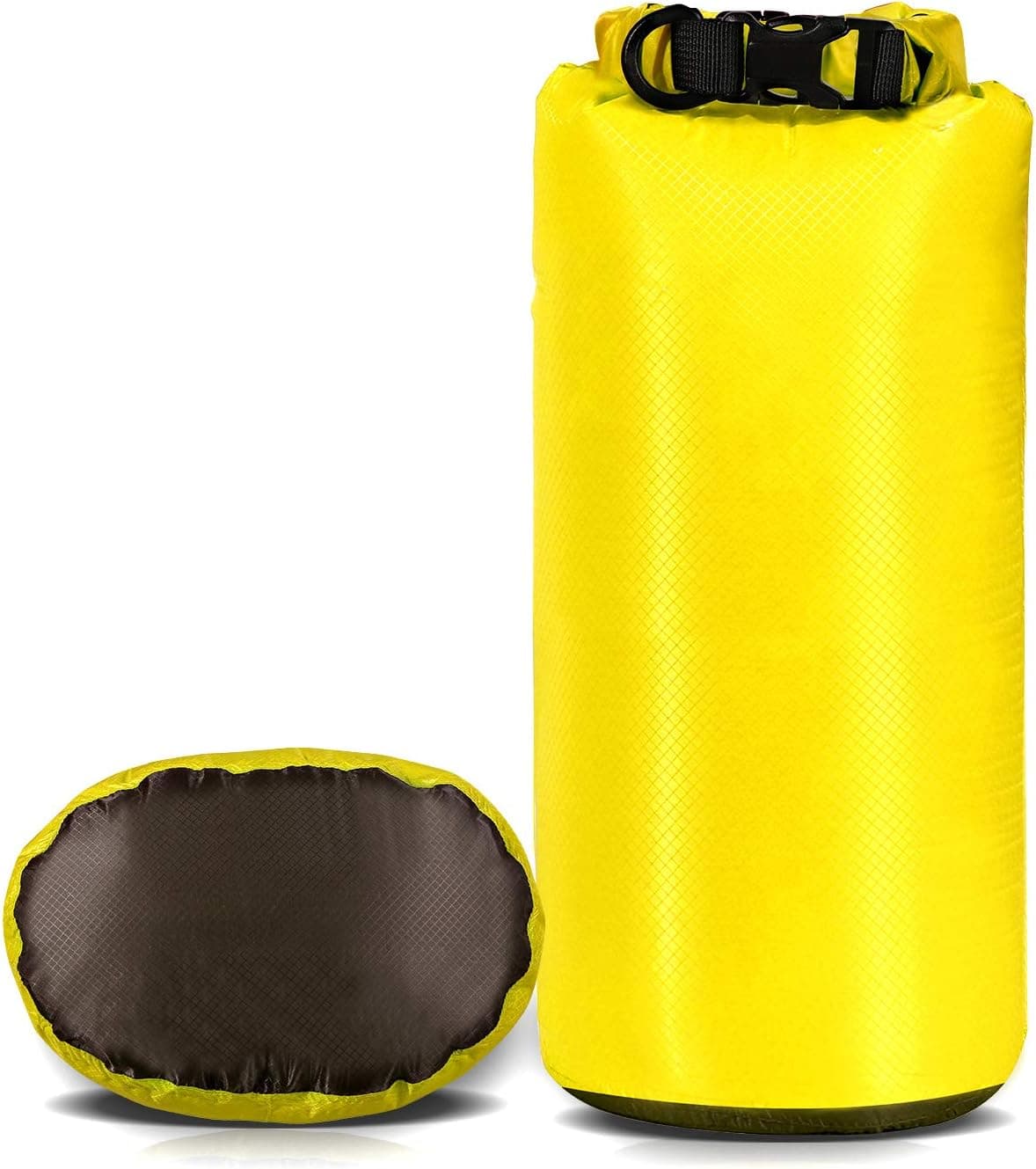 REDCAMP Ultralight Dry Sack for Kayaking Backpacking, 10L/20L/35L Waterproof Nylon Dry Bag for Water Sports Green/Yellow/Blue