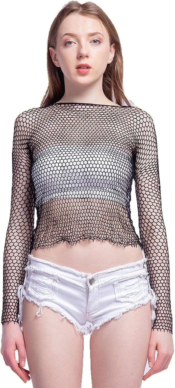 LemonGirl Women Lingerie Bodysuit Long Sleeve Sleepwear Babydoll Dress
