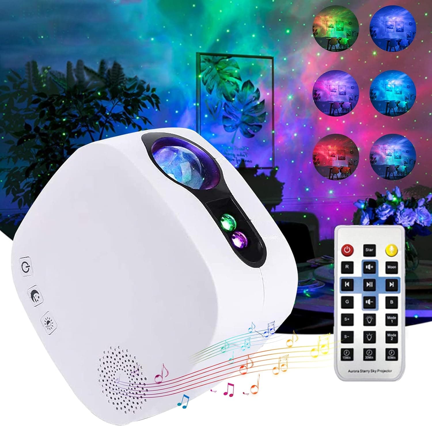 Galaxy Star Projector,with Remote Control Nebula Projector Night Light,Bluetooth Music Speaker and Rotating LED Nebula Light for Room/Party/Home Decor, Gifts for Adults/Kids/Men/Women.7.