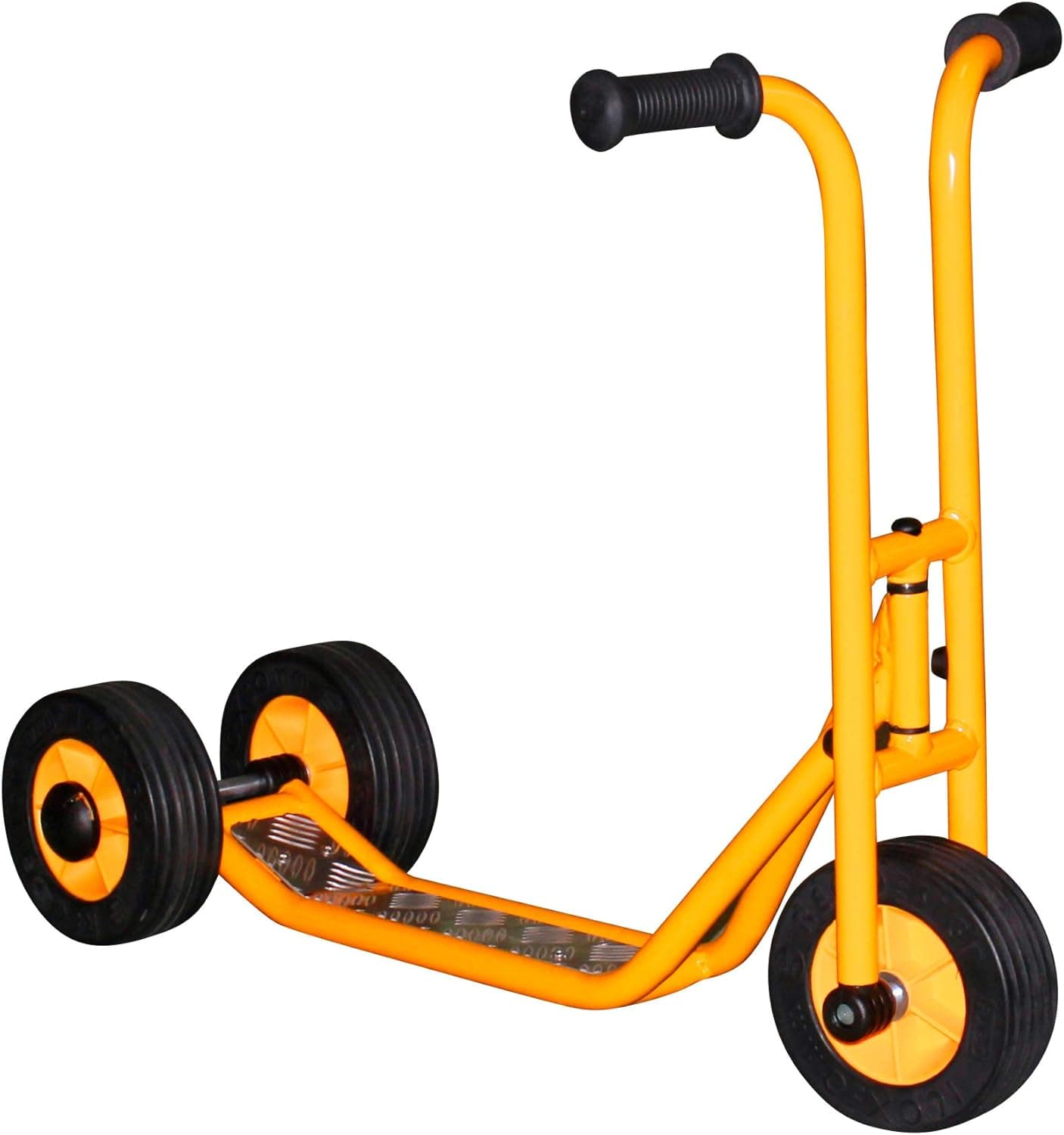 RABO Powered by ECR4Kids My First Mini Scooter, Beginner Scooter for Backyards, Schoolyards, Playground Vehicles for Kids, Made in Denmark, Industrial Grade Kids Bike - Yellow/Black