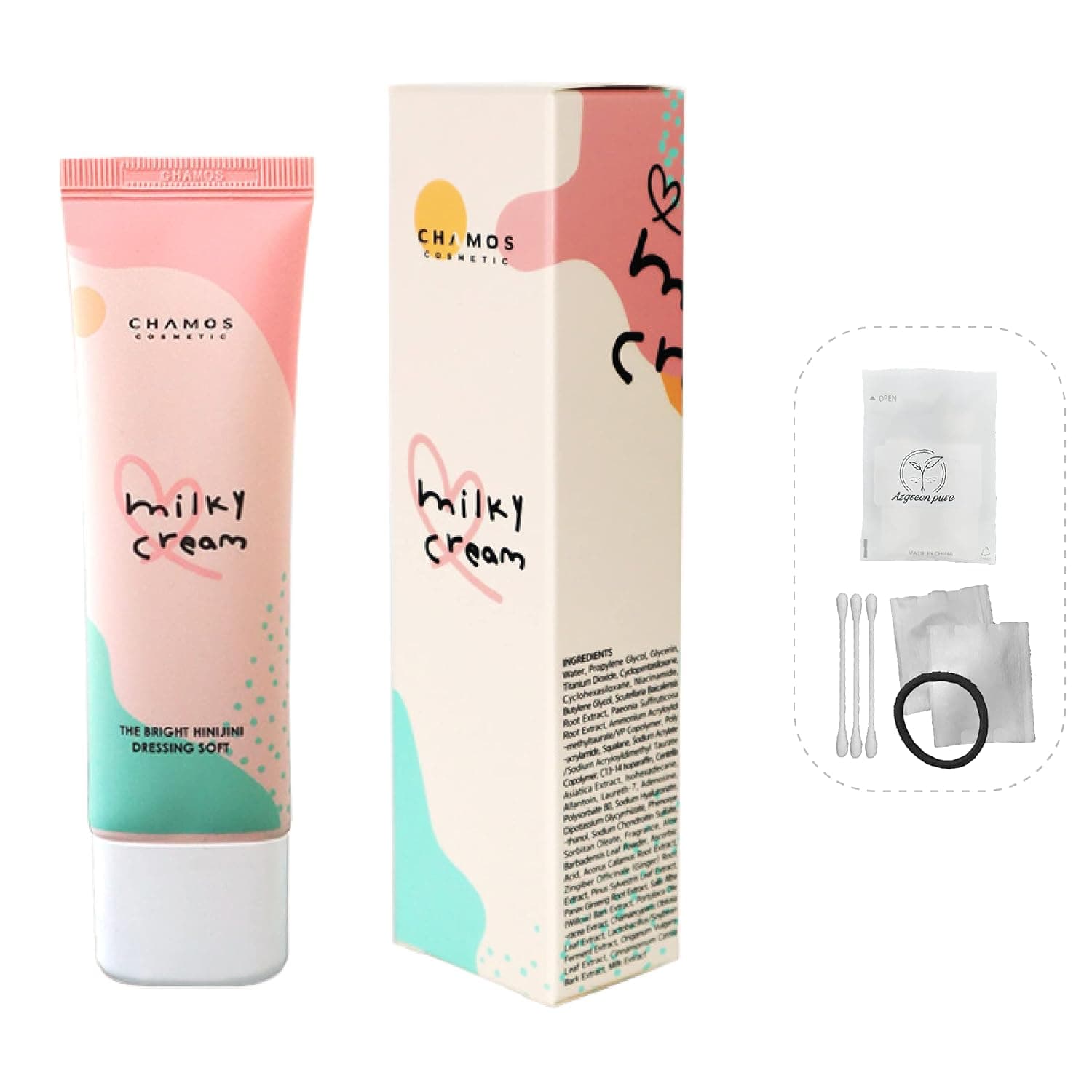 Chamos The Bright Soft Milky Tone-up Cream 50ml / 1.69 Fl oz Skin Soothing Moisturizing
