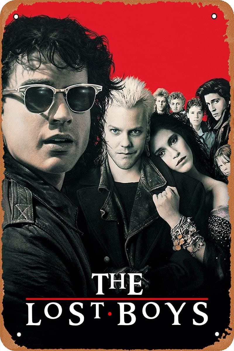 The Lost Boys 1987 Tin Signs Vintage Movies Poster 8x12 Classic Horror Film Metal Tin Sign