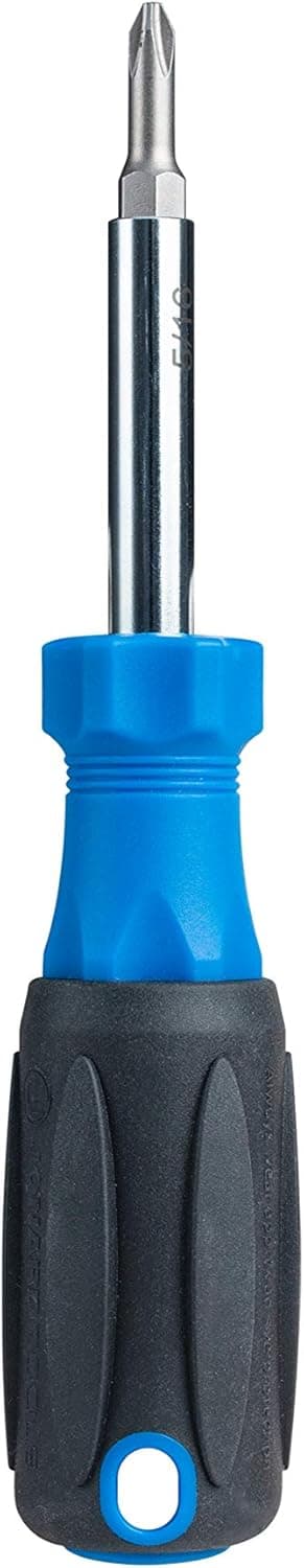 Jonard Tools SD-61 Multi-Bit 6-in-1 Screwdriver with Comfort Grip, 7 1/2" Length