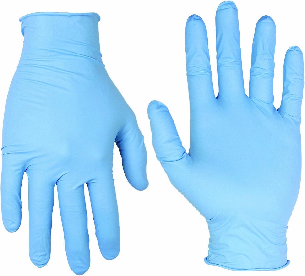 CLC Custom Leathercraft 2320M Nitrile Disposable Gloves Powdered, Box of 100, Medium