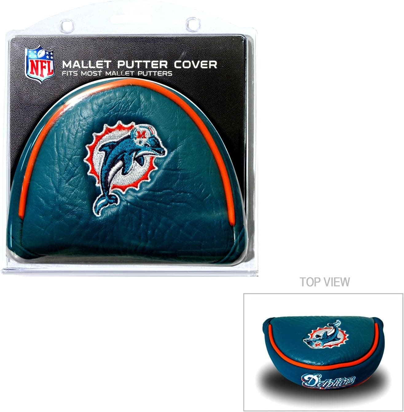 Team Golf NFL Golf Club Mallet Putter Headcover, Fits Most Mallet Putters, Scotty Cameron, Daddy Long Legs, Taylormade, Odyssey, Titleist, Ping, Callaway