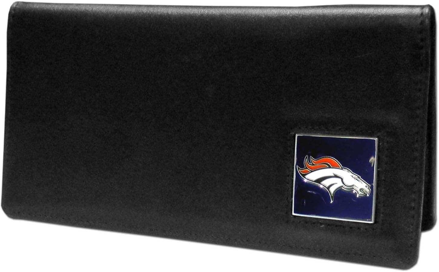 NFL Siskiyou Sports Fan Shop Denver Broncos Leather Checkbook Cover One Size Black