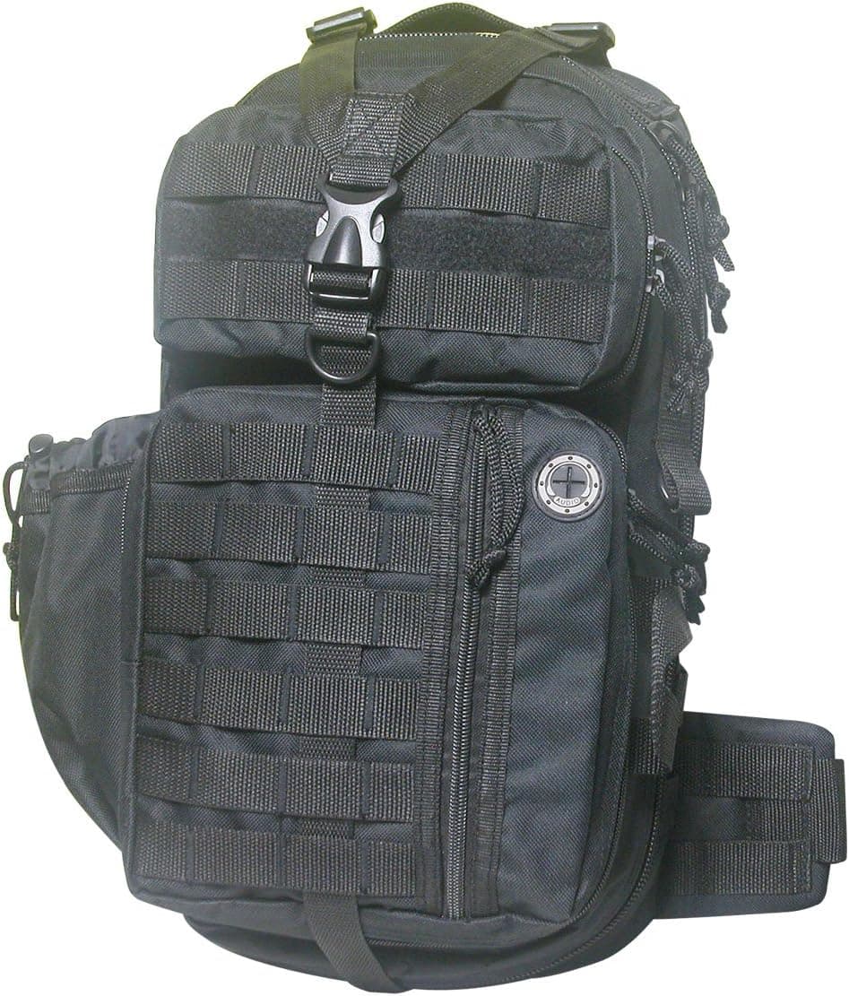 NPUSA Mens Tactical Gear Molle Hydration Ready Sling Shoulder Backpack Daypack Bag