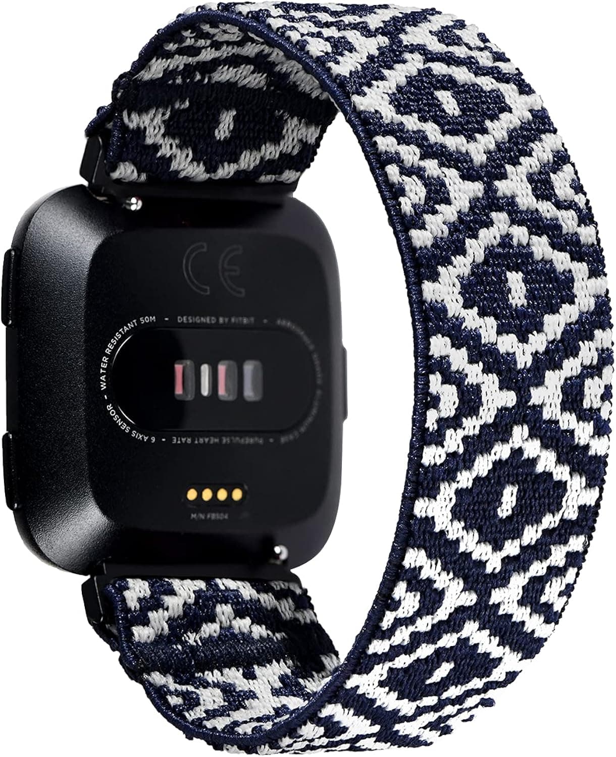 Tefeca Elastic Compatible/Replacement Band for Fitbit Versa/Versa 2/ Versa Lite/Versa SE