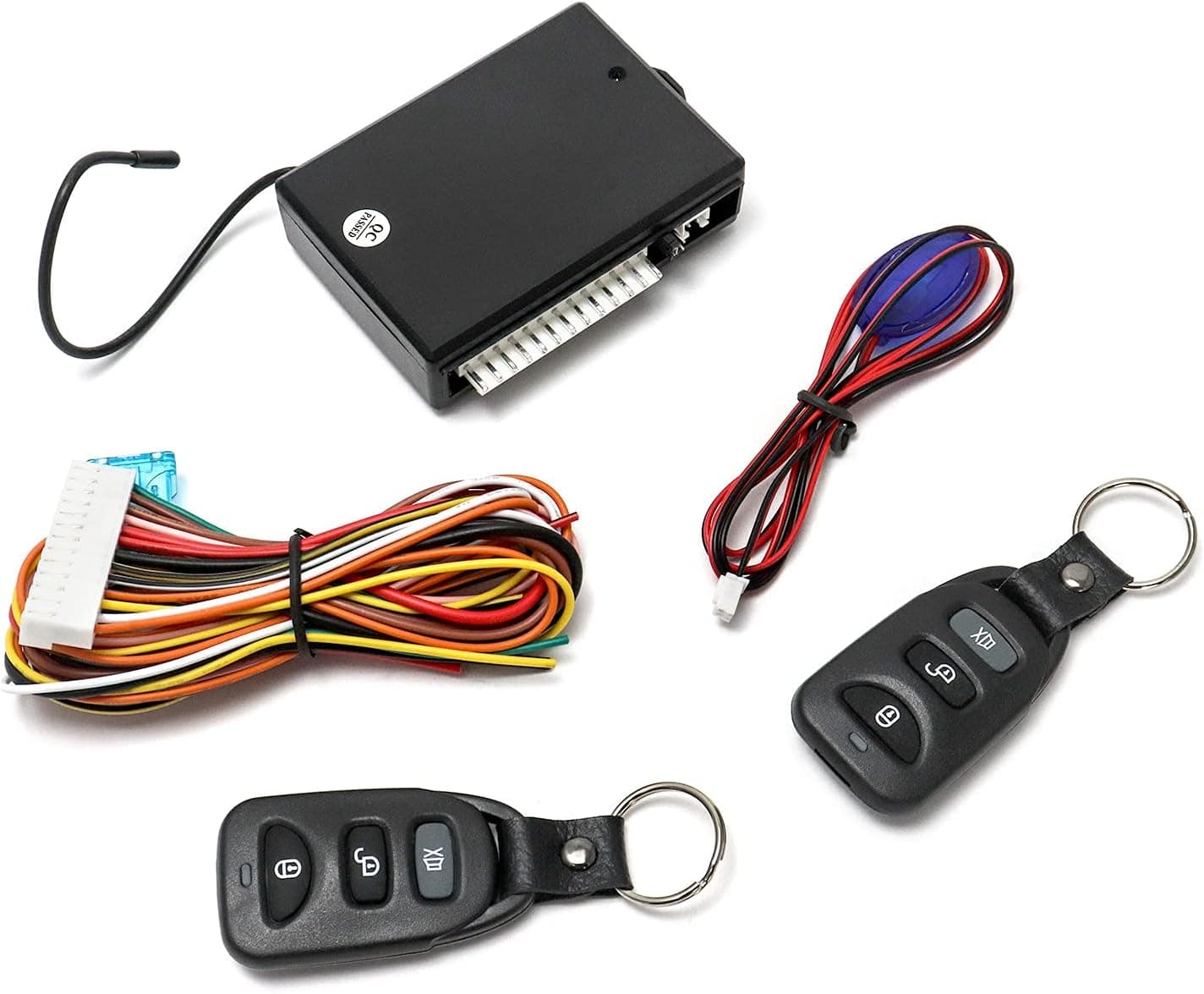 QWORK Car Door Lock Keyless Entry System, Universal Car Auto Remote Central Kit with 2 Remote Control