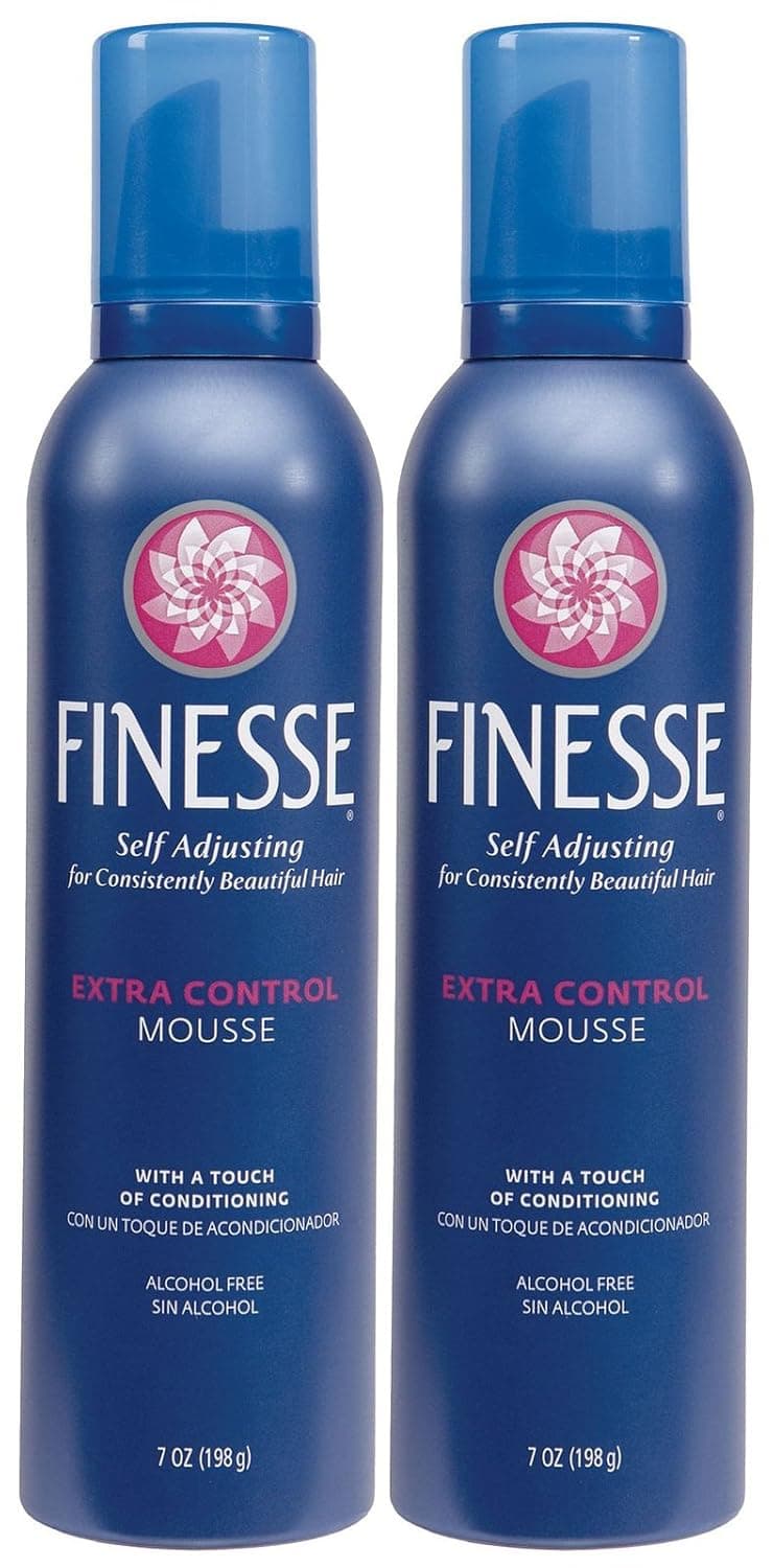 Finesse Shape + Strengthen Extra Control Mousse - 7 oz - 2 pk