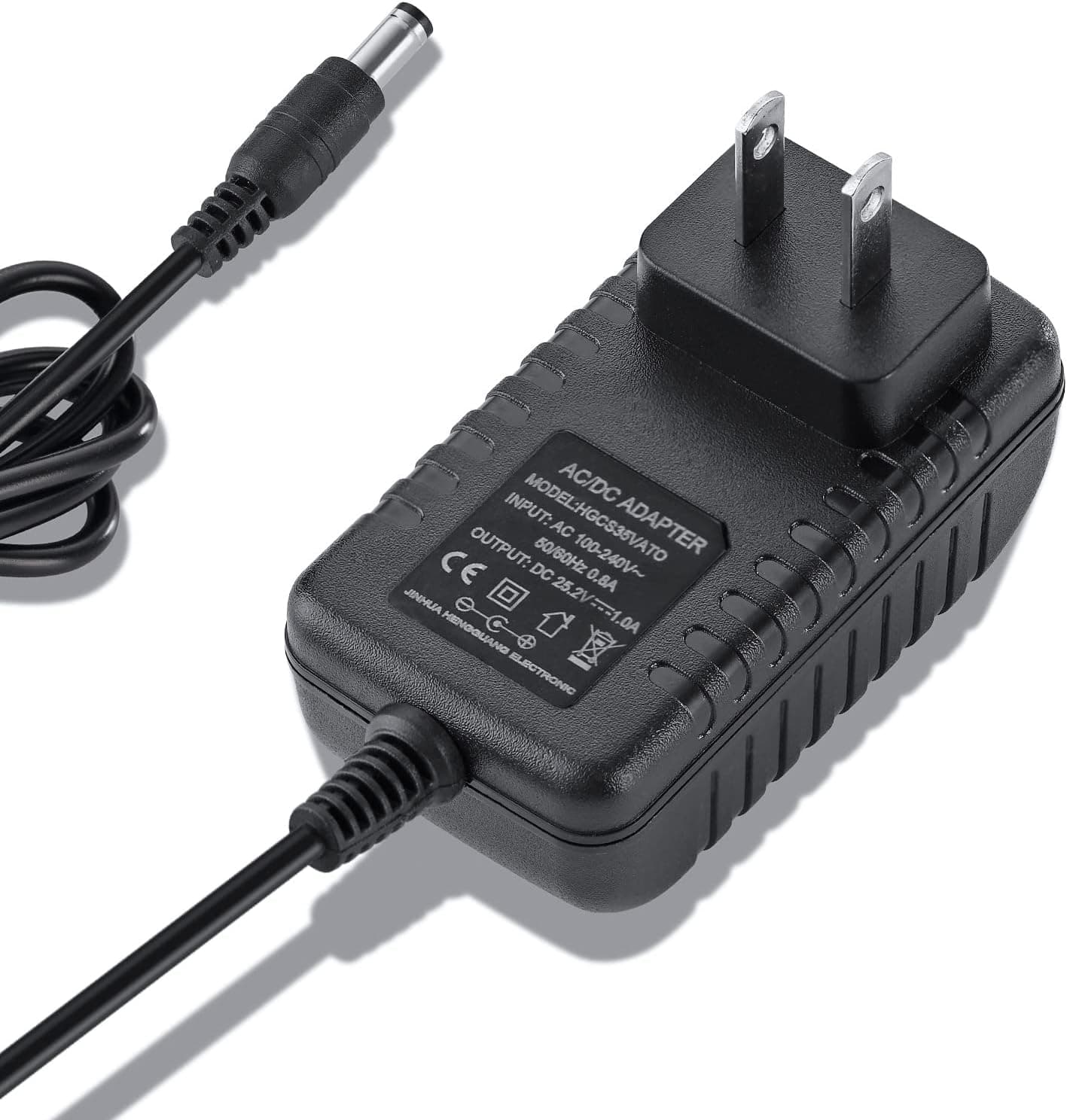 Massage Gun Charger,DC 24V or 25.2V 1A Massage Gun Power Cord Muscle Blaster Massage Gun Charger (Not Support 12V or 16.8V), 1.0 Count