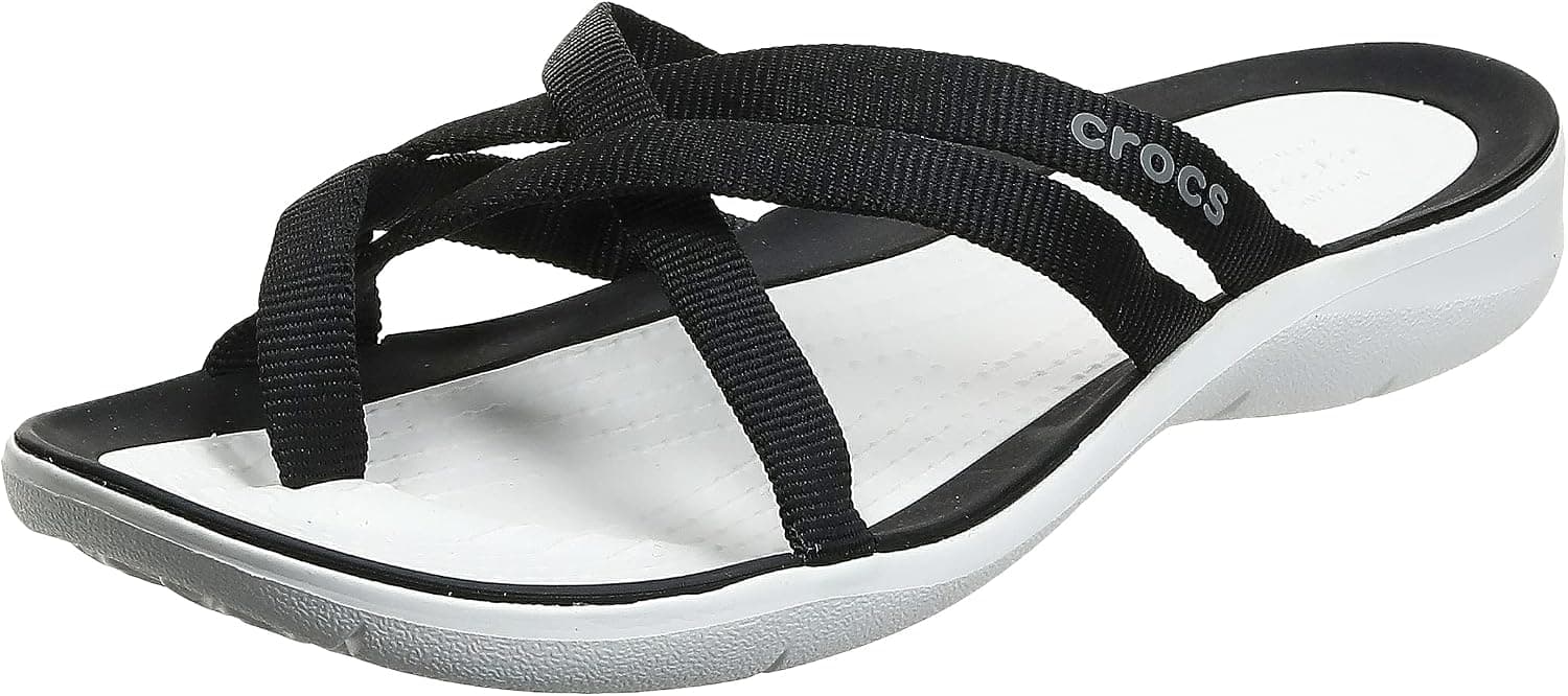 Crocs Women's Swiftwater Webbing Flip Slide Sandal