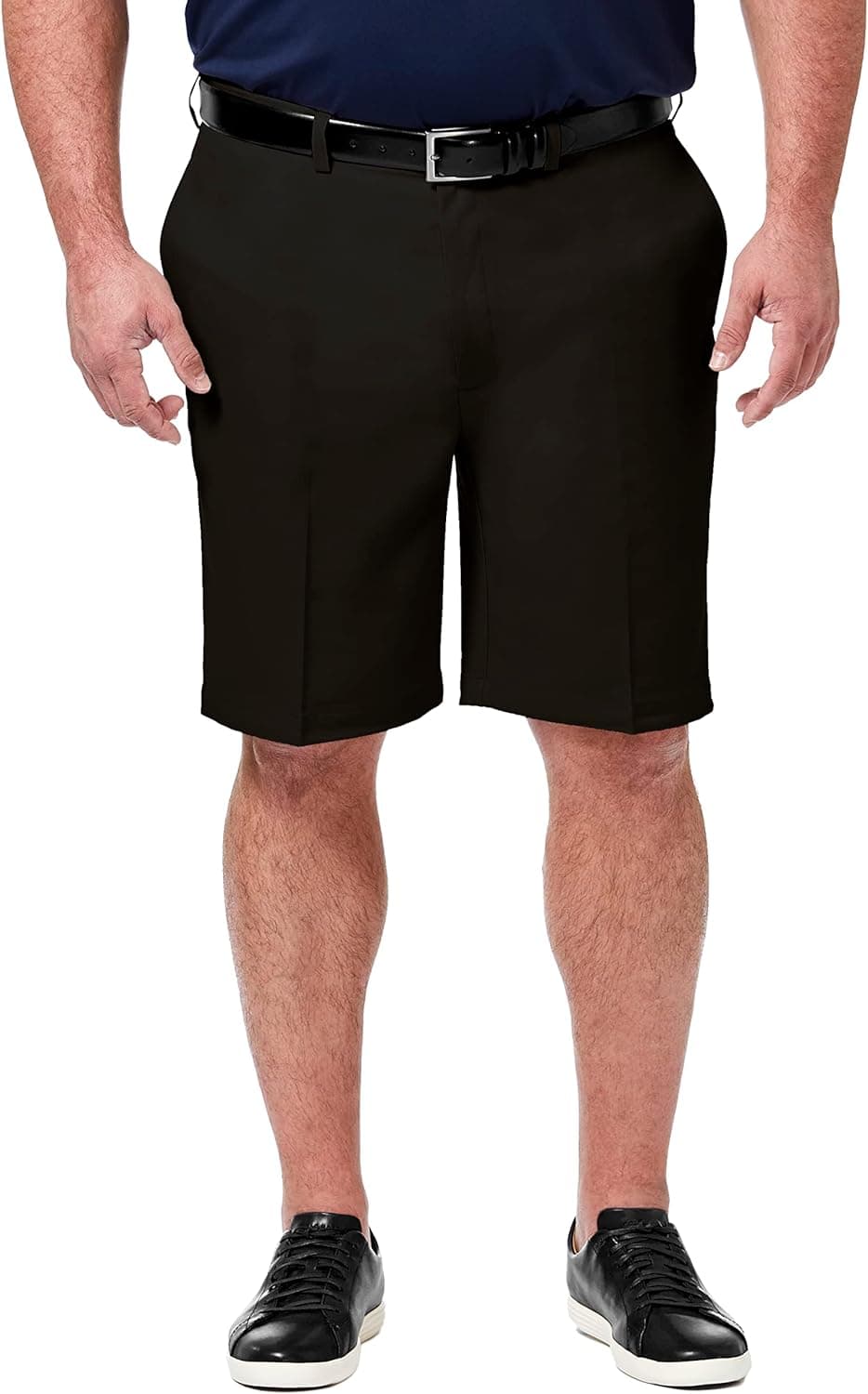 Haggar Men's Cool 18 Straight Fit Flat Front Shorts
