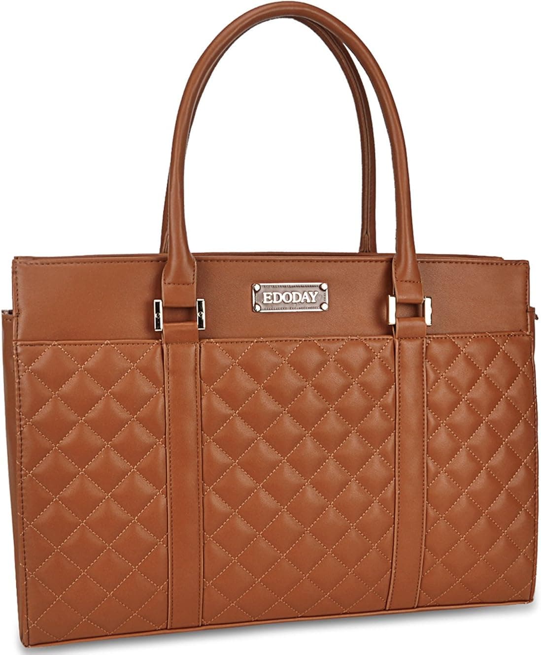 Laptop Tote Bag,EDODAY 15.6 In Laptop Bag for Women Work Travel School Large Laptop Tote (3.brown)