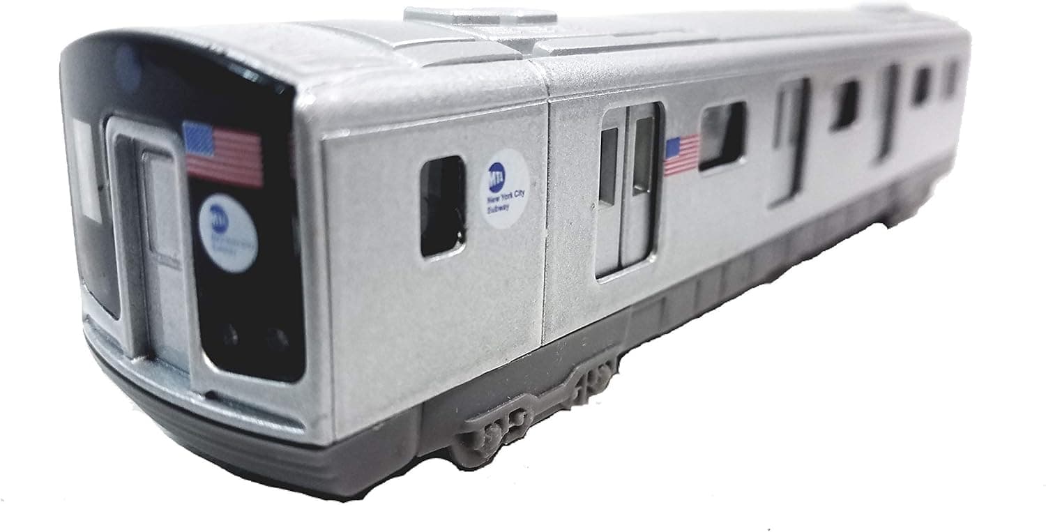 Daron MTA 2011 New York City E Train Queens to World Trade Center 7.5in NYC Light & Sound 1/100 Scale Subway Diecast, unisex