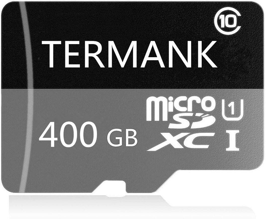TERMANK Micro SD SDXC Card 400GB High Speed Class 10 Memory Micro SD Card with SD Adapter