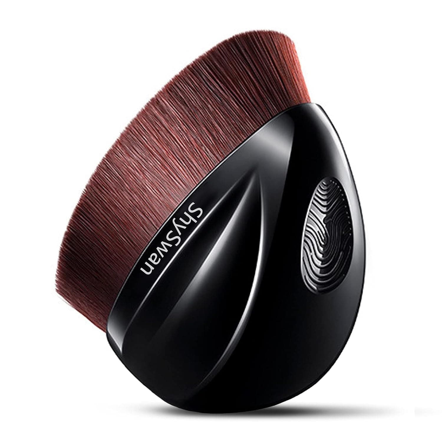 ShySwan Angled Flat Top Kabuki Foundation Makeup Brush, Brown