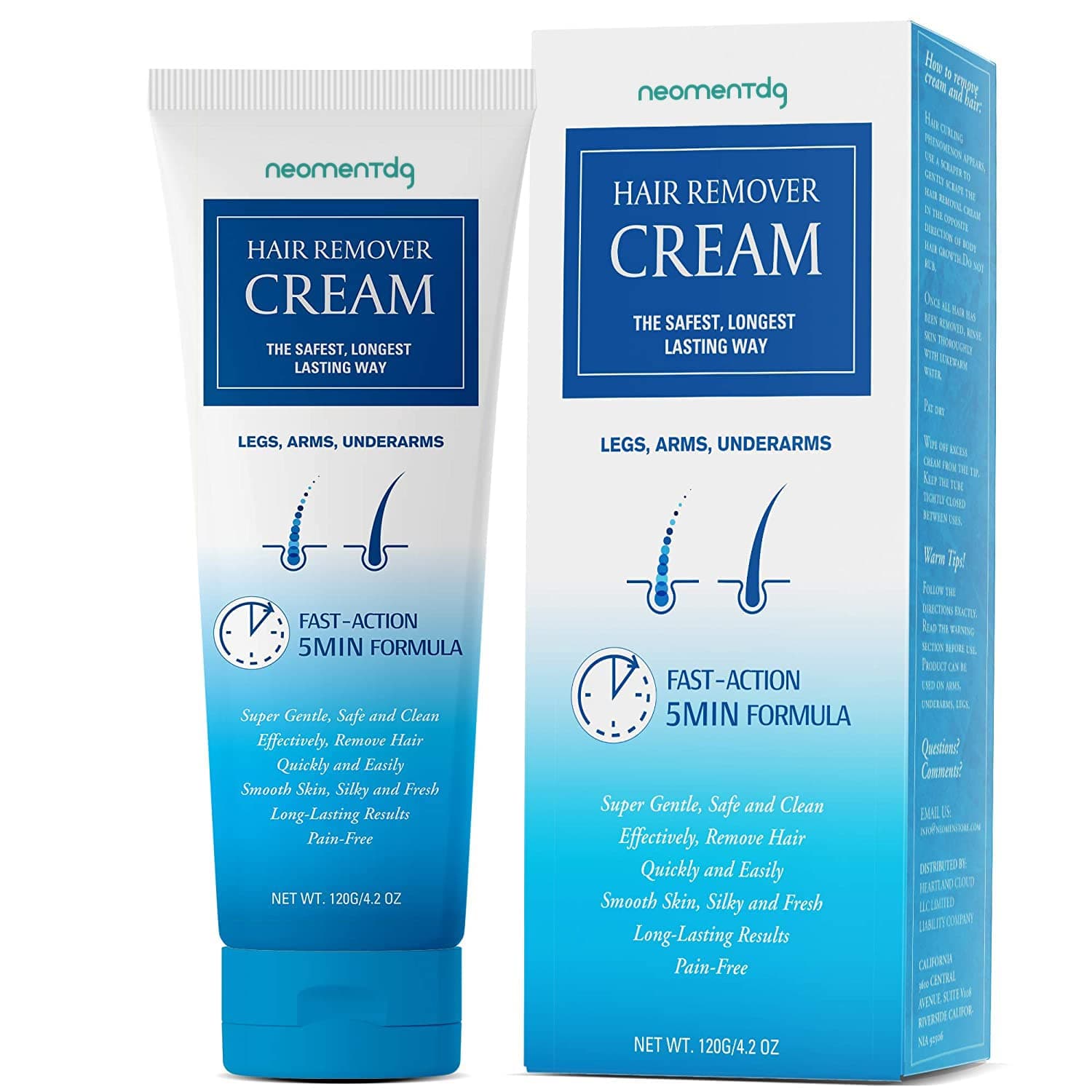 Hair Removal Cream for Men, Gentle Depilatory Cream, Latest Formula Hair Remover, Natural Plant Essence Quick Acting