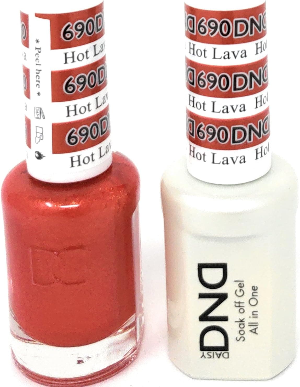DNDDuo Gel (Gel & Matching Polish) (690 Hot Lava)