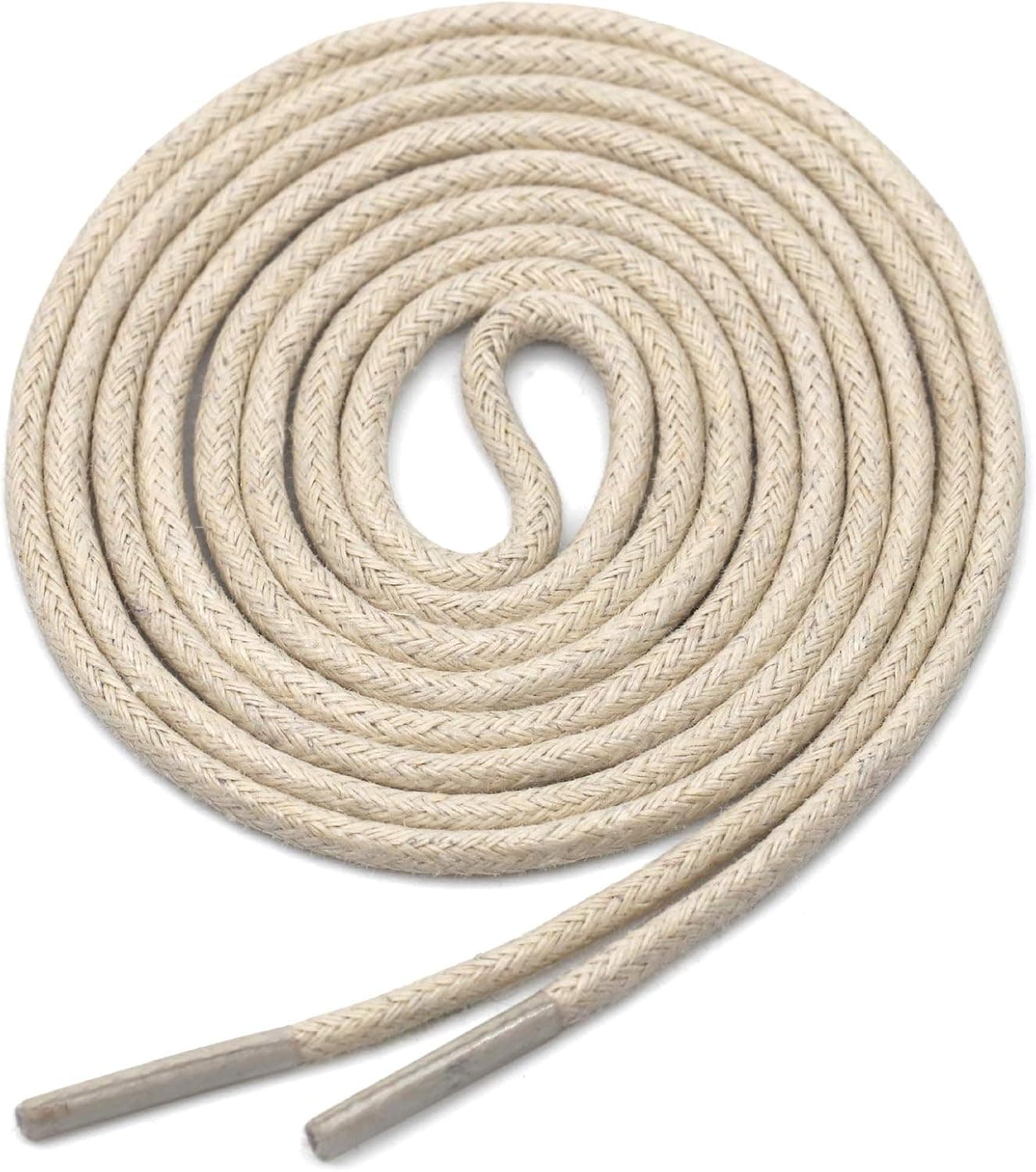 YJRVFINE Round Waxed Shoelaces Dress Boots Shoes Laces 2 Pair