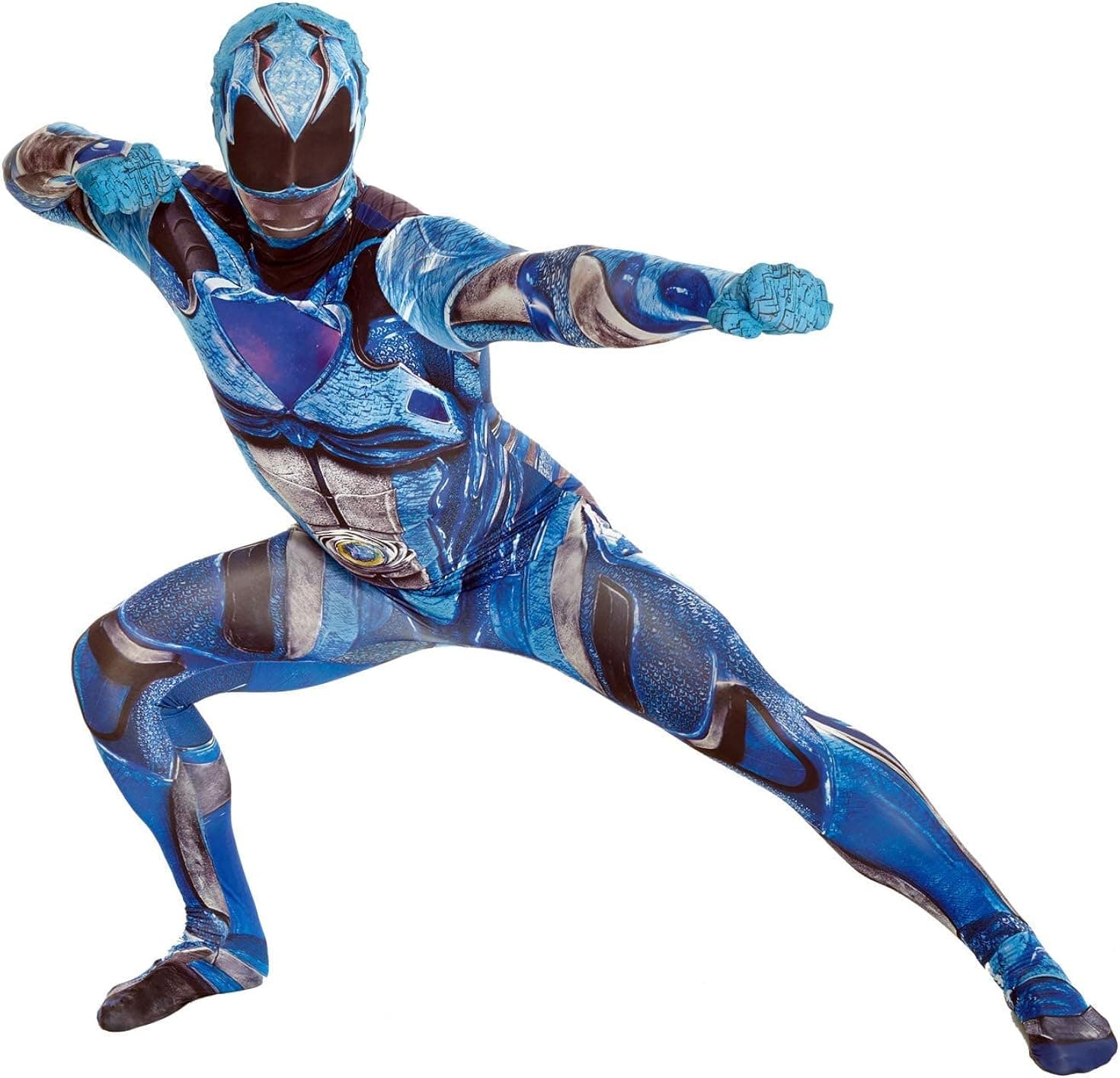 Morphsuits Power Ranger Costume, Blue Deluxe, Large