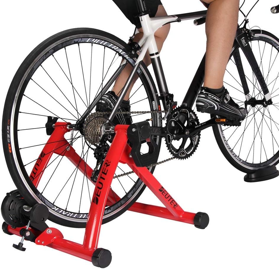 Bike Trainer, Magnetic Bicycle Stationary Stand for Indoor Exercise Riding (C)