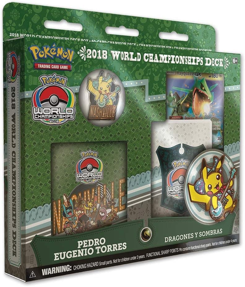 Pokemon TCG: 2018 World Championships Deck, Rayquaza GX, Dragones Y Sombras, Pedro Eugenio Torres