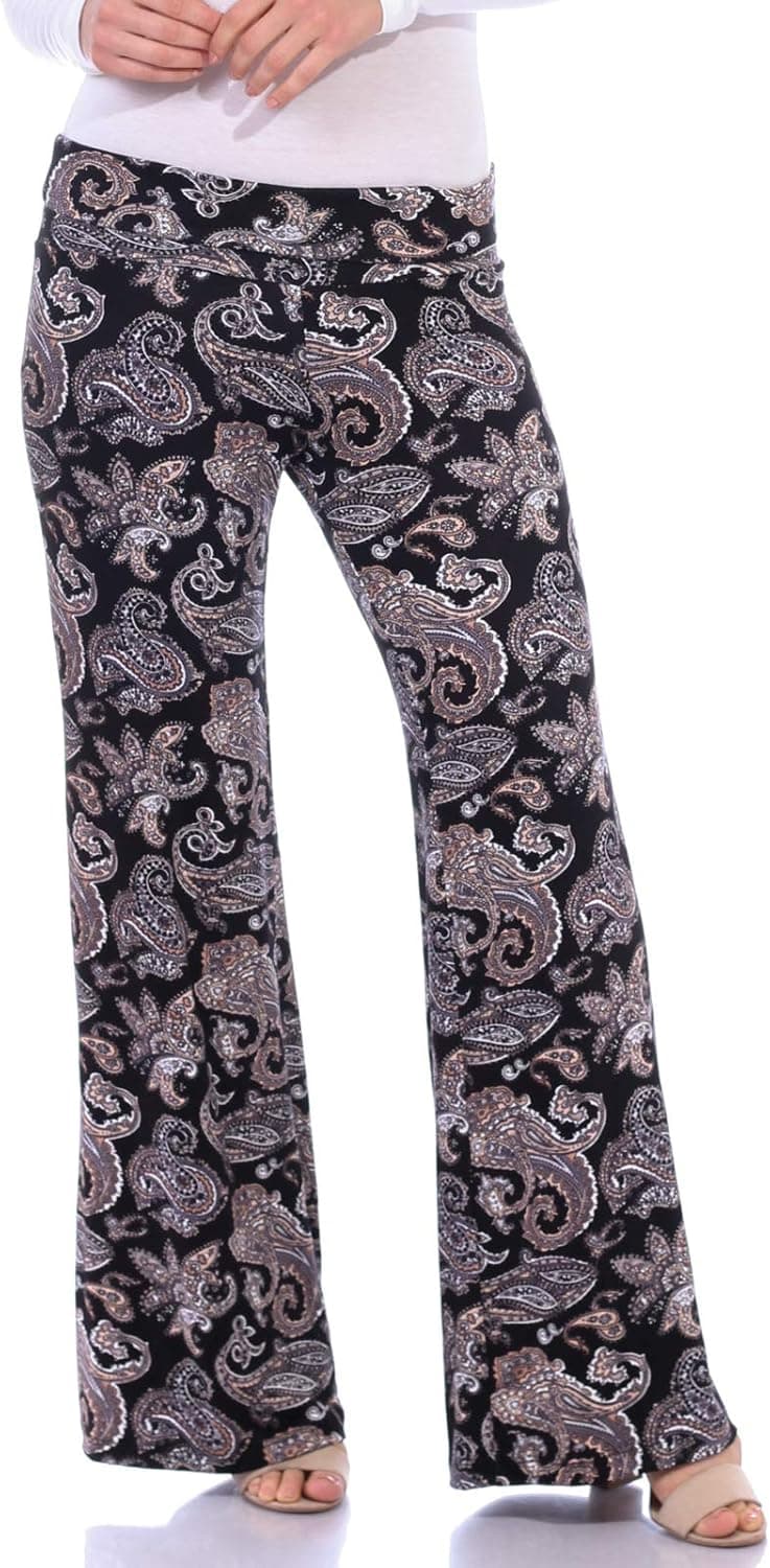 Popana Palazzo Pants for Women Casual Summer Wide Leg Beach Pants Plus Size Made in USA