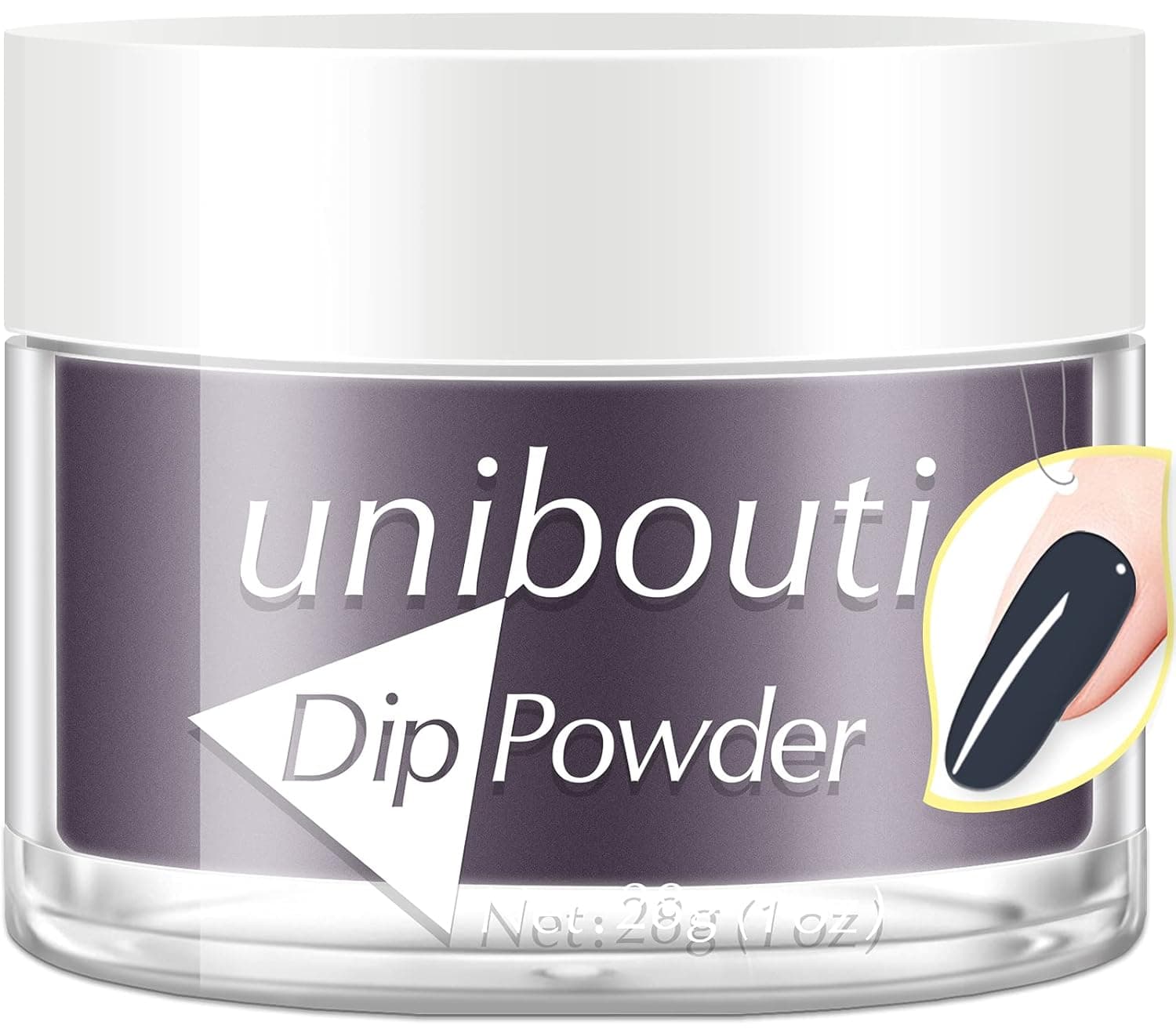 Black Dip Powder Nail Color, 1oz/28g, Pro Nail Dipping Powder French Nail Art Starter Manicure Salon DIY at Home
