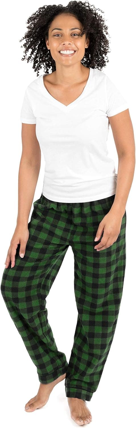 Leveret Women's Pajama Pants Fleece Lounge Sleep Pj Bottoms (Size XSmall-XLarge)