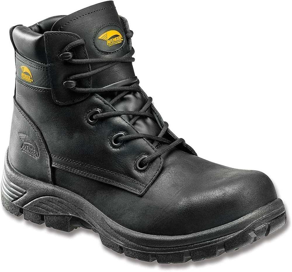 Avenger Mens Composite Toe EH Boot M Black Leather Boots