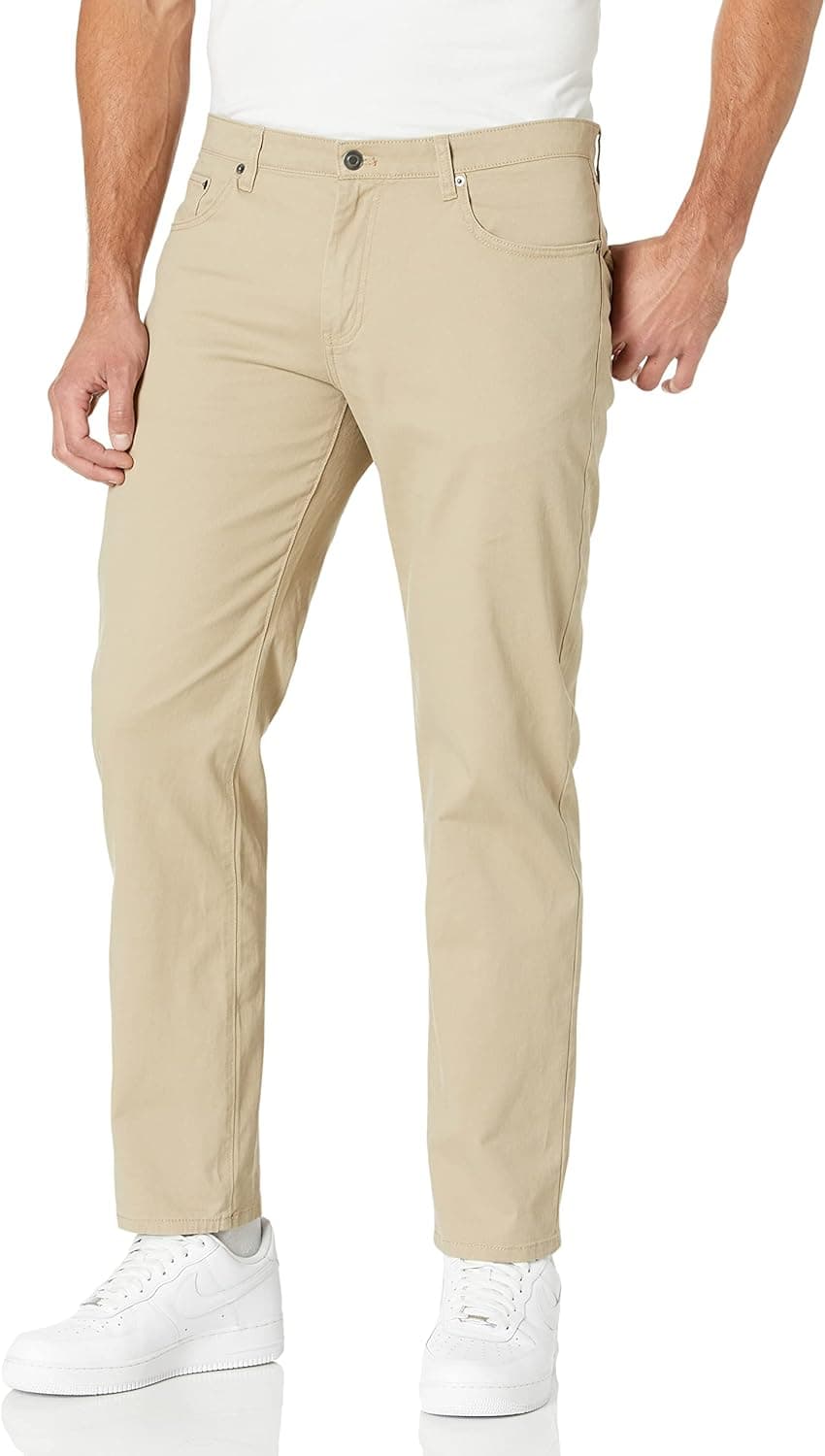 Amazon Essentials Men's Straight-Fit 5-Pocket Stretch Twill Pant