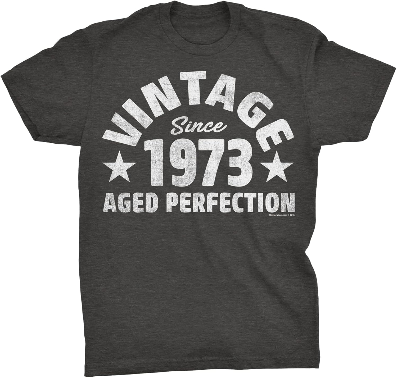 50th Birthday Gift Shirt for Men - Vintage Since 1973 Aged Perfection - Distressed - Bold 002-50th Birthday Gift