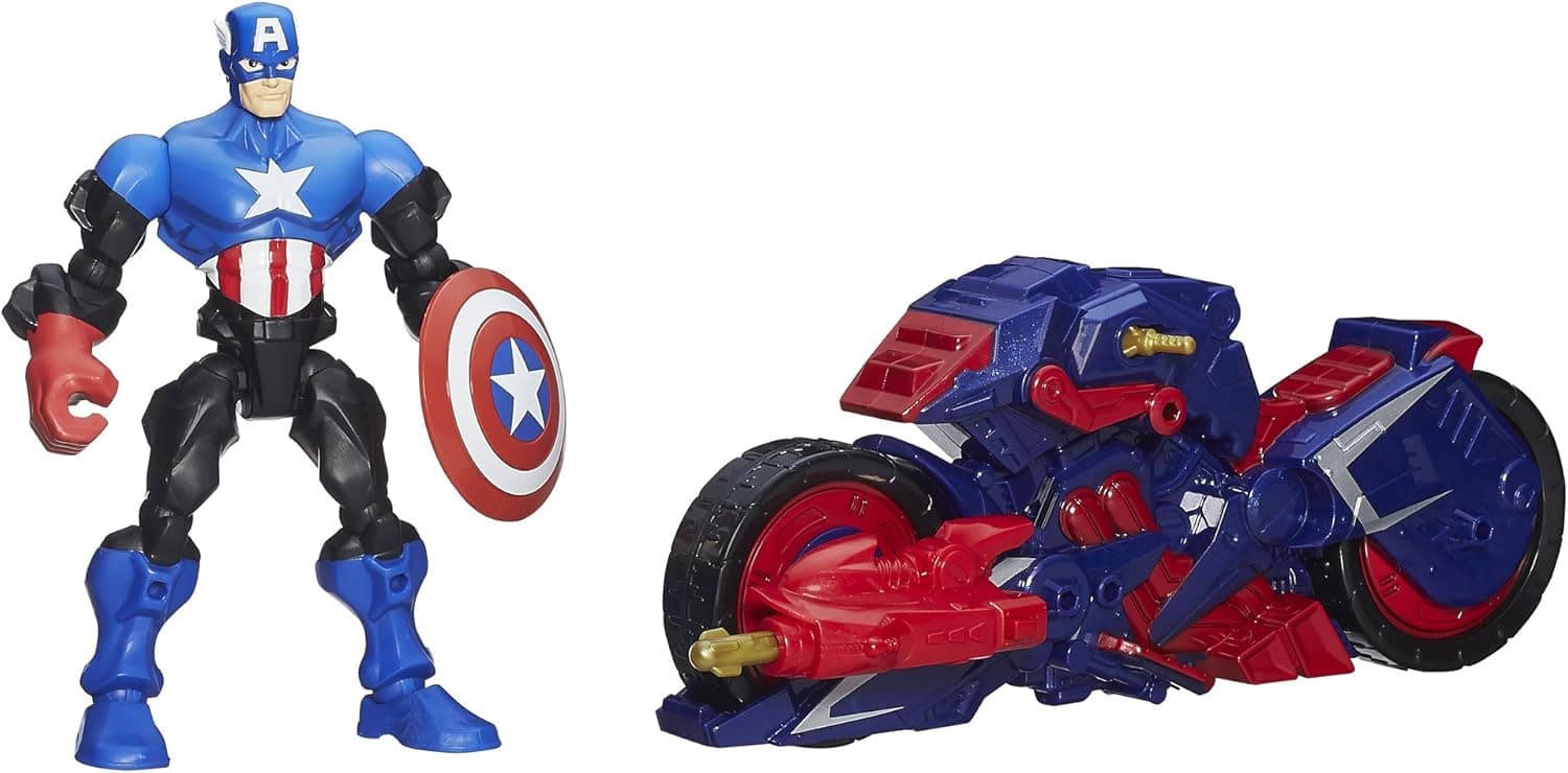 Marvel Super Hero Mashers Captain America Figure with The Capcycle Vehicle